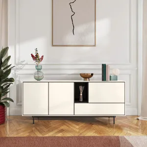 FARREL - Oak 3 Door Low Buffet by European Lifestyle, a Sideboards, Buffets & Trolleys for sale on Style Sourcebook