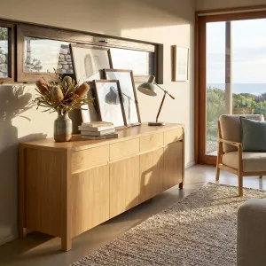 IVOINE - 4 Door Sideboard by European Lifestyle, a Sideboards, Buffets & Trolleys for sale on Style Sourcebook