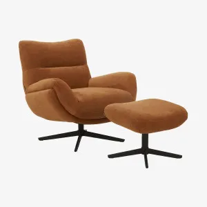 LEIA - Swivel Armchair with Footrest by European Lifestyle, a Chairs for sale on Style Sourcebook
