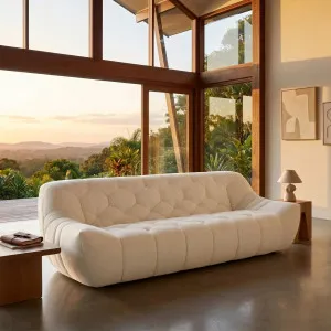 MELFI - Fabric 3 Seater Sofa by European Lifestyle, a Sofas for sale on Style Sourcebook