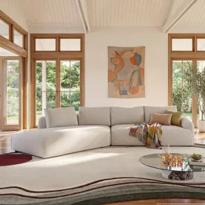 NIZIDA - Fabric Left-hand Chaise Sofa by European Lifestyle, a Sofas for sale on Style Sourcebook