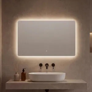NOAM - LED Bathroom Mirror - Touch - 120 x 70 cm by European Lifestyle, a Illuminated Mirrors for sale on Style Sourcebook