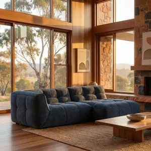 ORIETO - Fabric Right-hand Chaise Sofa by European Lifestyle, a Sofas for sale on Style Sourcebook
