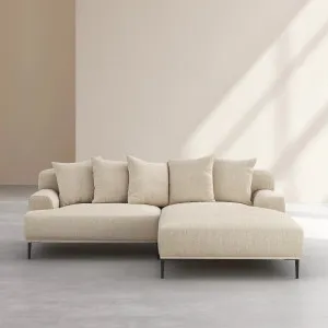 OTTONE II - Linen Right-hand Chaise Sofa by European Lifestyle, a Sofas for sale on Style Sourcebook