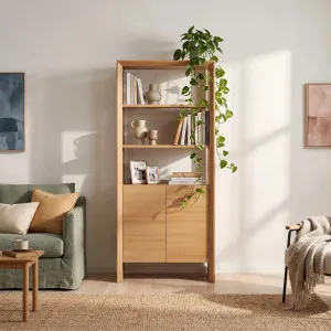 RAFAEL - Oak 2 Door Bookcase by European Lifestyle, a Bookshelves for sale on Style Sourcebook