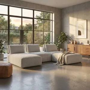 RUDOLF MODULAR - Fabric Ottoman by European Lifestyle, a Ottomans for sale on Style Sourcebook