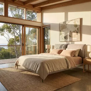 SOFTY - Fabric Bed - Queen Size by European Lifestyle, a Beds & Bed Frames for sale on Style Sourcebook