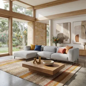 TESSIE - Linen Left-hand Chaise Sofa by European Lifestyle, a Sofas for sale on Style Sourcebook