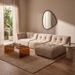 ORIETO - Fabric 4 Seater Right Corner Sofa by European Lifestyle, a Sofas for sale on Style Sourcebook