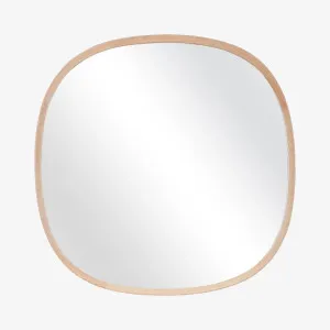 MEROPE - Oak Square Mirror - 90 cm by European Lifestyle, a Mirrors for sale on Style Sourcebook
