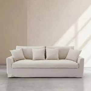 OSTUNI - Linen 3 Seater Sofa by European Lifestyle, a Sofas for sale on Style Sourcebook