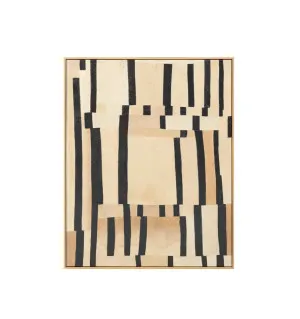 Hand-Painted Linear Rhythm Wall Art Canvas 100cm x 80cm by Luxe Mirrors, a Prints for sale on Style Sourcebook