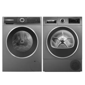 Bosch 10kg Series 8 Front Load Washer & Series 8kg 6 Heat Pump Dryer Laundry Package WGH254ARAUWQG235DRAU by Bosch, a Washing Machines & Dryers for sale on Style Sourcebook