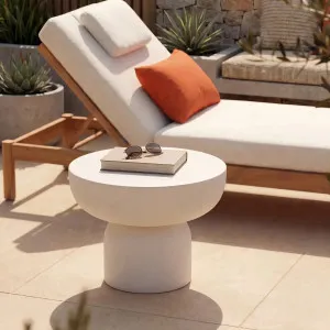 CIRELLA - Outdoor Fibre Cement Side Table - 48 cm by European Lifestyle, a Tables for sale on Style Sourcebook