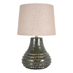 Jiro Table Lamp 33x58cm in Hunter Green by OZ Design, a Table & Bedside Lamps for sale on Style Sourcebook