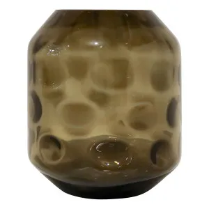 Yvette Vase Large 30x35cm in Smokey Brown by OZ Design, a Vases & Jars for sale on Style Sourcebook
