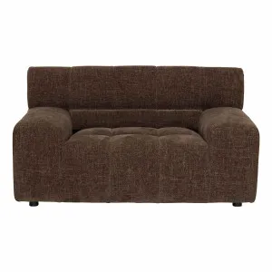Solstice 1.5 Seater Sofa in Lila Chocolate by OZ Design, a Sofas for sale on Style Sourcebook
