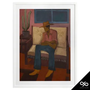 Shade Framed Print in 106 x 142cm White by OZ Design, a Prints for sale on Style Sourcebook