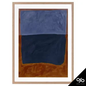 Headland Portrait Framed Print in 106 x 142cm Oak Stain by OZ Design, a Prints for sale on Style Sourcebook