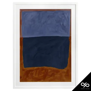 Headland Portrait Framed Print in 55 x 70cm White by OZ Design, a Prints for sale on Style Sourcebook
