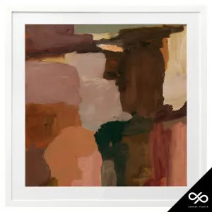 Strata Framed Print in 68 x 68cm White by OZ Design, a Prints for sale on Style Sourcebook