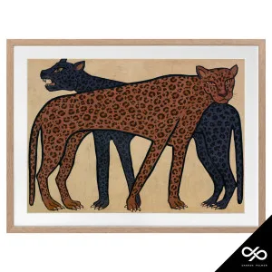 Accord Framed Print in 70 x 55cm Oak Stain by OZ Design, a Prints for sale on Style Sourcebook