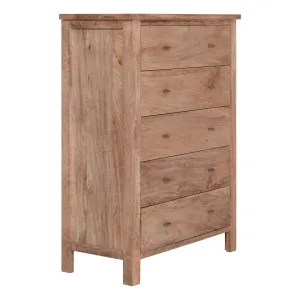Sorrento Tallboy in Mangowood Havana Stain by OZ Design, a Dressers & Chests of Drawers for sale on Style Sourcebook