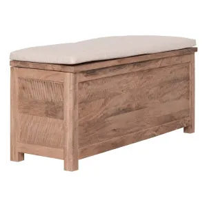 Sorrento Storage Bench in Mangowood Havana Stain by OZ Design, a Benches for sale on Style Sourcebook