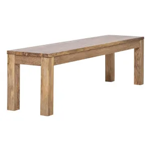 Luzon Bench 156cm in Mangowood Havana Stain by OZ Design, a Benches for sale on Style Sourcebook