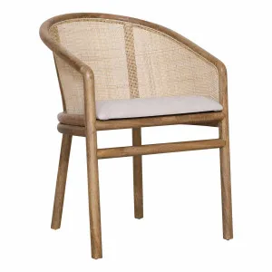 Belize Dining Chair in Mangowood Havana Stain / Rattan by OZ Design, a Dining Chairs for sale on Style Sourcebook
