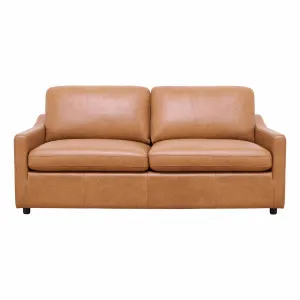Mokum Double Sofabed in Urbane Leather Light Brown by OZ Design, a Sofa Beds for sale on Style Sourcebook