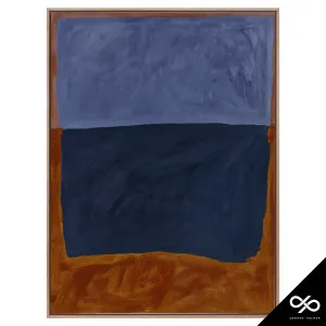 Headland Portrait Box Framed Canvas in 78 x 103cm Oak Stain by OZ Design, a Painted Canvases for sale on Style Sourcebook