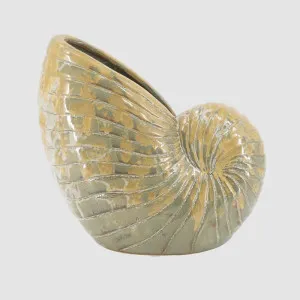 Nautilus Ceramic Planter Large by Florabelle Living, a Statues & Ornaments for sale on Style Sourcebook