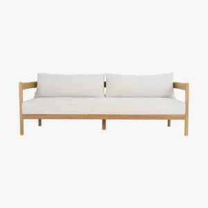 FIGARI - Teak Outdoor 3 Seater Sofa by European Lifestyle, a Outdoor Sofas for sale on Style Sourcebook
