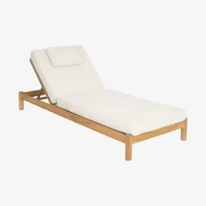 FIGARI - Teak Sun Lounger by European Lifestyle, a Outdoor Sofas for sale on Style Sourcebook