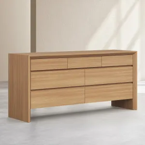 RAFAEL - Oak 7 Drawer Dresser by European Lifestyle, a Dressers & Chests of Drawers for sale on Style Sourcebook