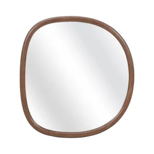DENELYS - Oak Organic Shape Mirror - 75 x 80 cm by European Lifestyle, a Mirrors for sale on Style Sourcebook