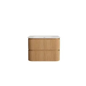 ENOLA - Ash 2 Drawer Bathroom Cabinet - 80 cm by European Lifestyle, a Bathroom Storage Cabinets for sale on Style Sourcebook