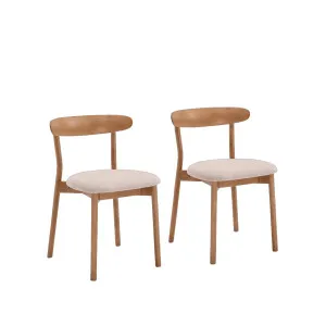 HAYDEN - Set of 2 Oak Dining Chairs by European Lifestyle, a Dining Chairs for sale on Style Sourcebook