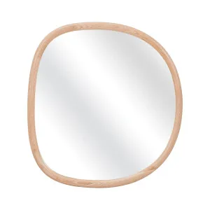 DENELYS - Oak Organic Shape Mirror - 75 x 80 cm by European Lifestyle, a Mirrors for sale on Style Sourcebook