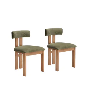 DALYA - Set of 2 Oak Dining Chairs by European Lifestyle, a Dining Chairs for sale on Style Sourcebook