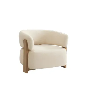BARREA - Fabric & Wood Armchair by European Lifestyle, a Chairs for sale on Style Sourcebook