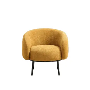 CAJOU II - Chenille & Metal Armchair by European Lifestyle, a Chairs for sale on Style Sourcebook
