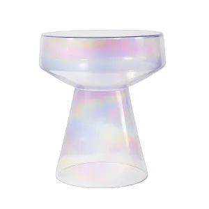 ZARIA - Glass Side Table - 39 cm by European Lifestyle, a Side Table for sale on Style Sourcebook