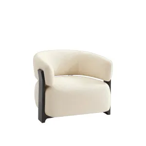 BARREA - Fabric & Wood Armchair by European Lifestyle, a Chairs for sale on Style Sourcebook