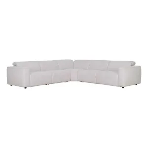 Nevada 5 Seater Modular  Sofa with 2 Recliners in Domino Marshmallow by OZ Design, a Sofas for sale on Style Sourcebook