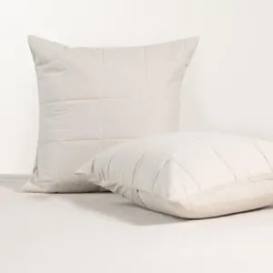 Pillowcase Pair - Cotton, European, Stone - Canningvale by Canningvale_Sereno, a Sheets for sale on Style Sourcebook