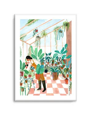 Green House by Laura Page by oliveetoriel.com, a Prints for sale on Style Sourcebook