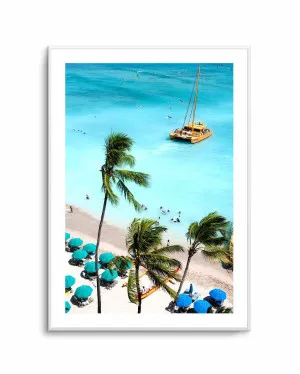 Waikiki Beach I by Teigan Geercke by oliveetoriel.com, a Prints for sale on Style Sourcebook