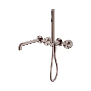 Opal Progressive Shower System Separate Plate With Spout 230mm Brushed Bronze by NERO, a Shower Heads & Mixers for sale on Style Sourcebook